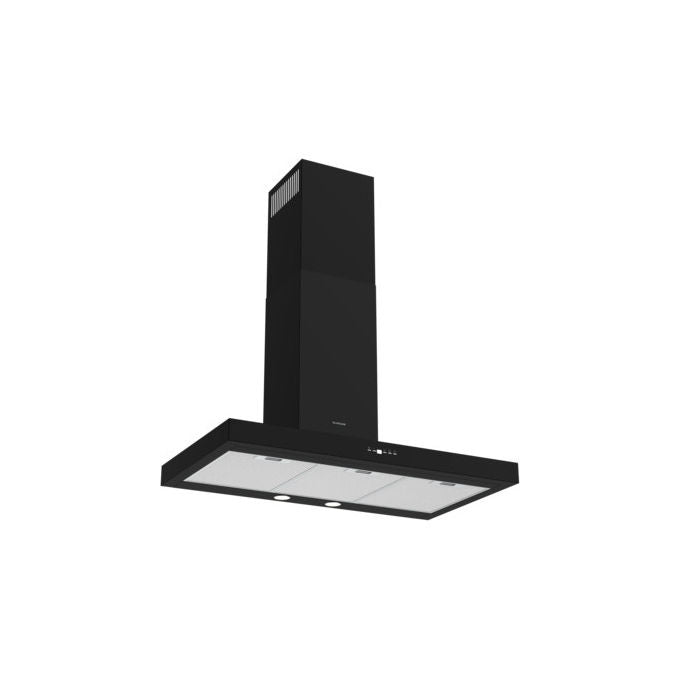 Silverline 3170.9.733.06 Cappa a Parete Filtrante 90 cm 647 m³-h Classe A 67 dB Touch colore Nero
