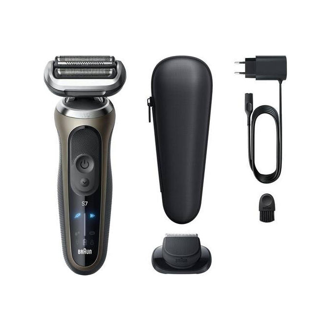 Braun 72-C1200S Series 7 Rasoio elettrico Wet Dry 3 testine autonomia 60 min colore Nero