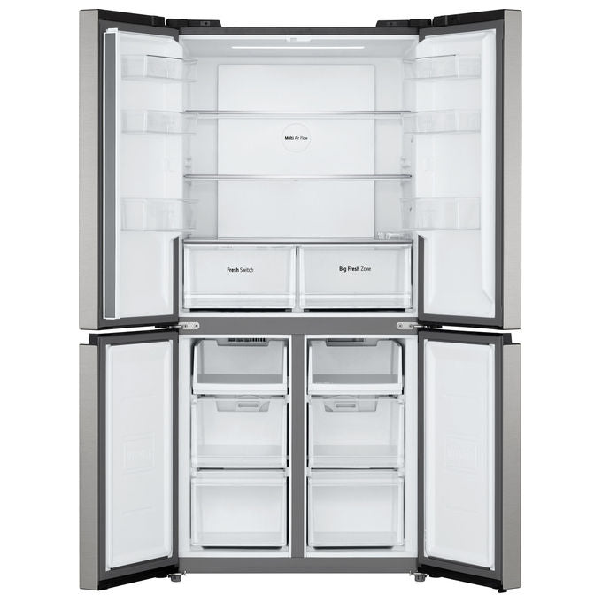 LG GMM41MSBEM Frigorifero 4 Porte Slim 474 L 177,5 cm Classe E 35 dB Total No Frost Multi Air Flow colore Argento