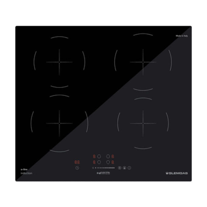 Glem Gas GTI640SL Piano Cottura a Induzione 60 cm Nero