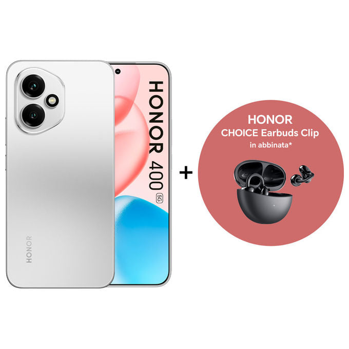 Honor 400 5G Smartphone Argento, 8GB RAM, 512GB