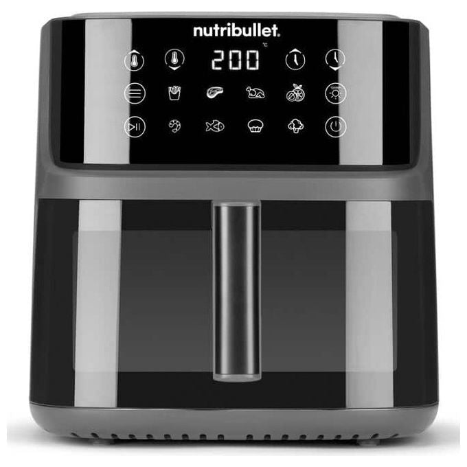 NutriBullet NBA0811DG CrispLite Vision Friggitrice ad aria 8 L 2000 W 8 programmi Display Touch colore Nero