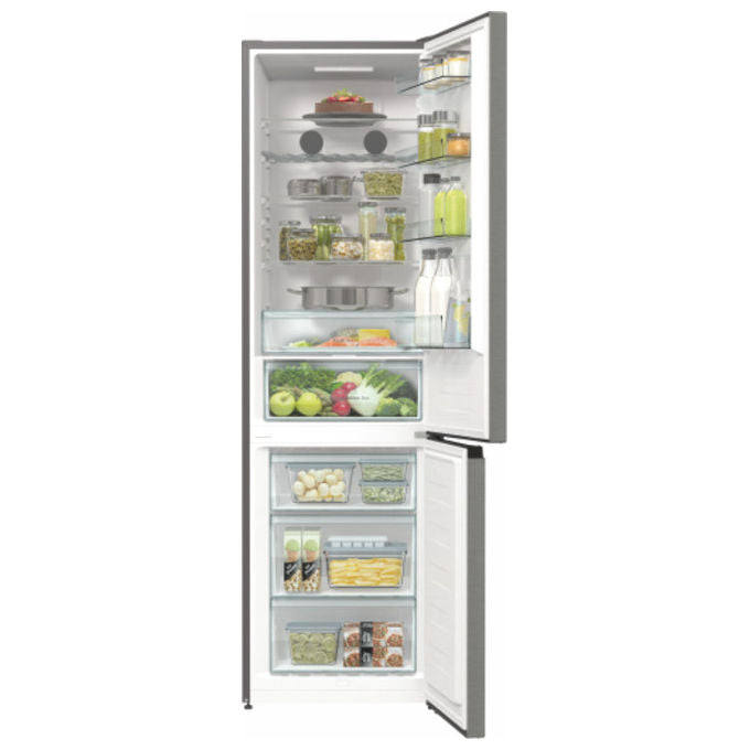 Hisense RB434N4BCB Frigorifero Combinato 331 L 200 cm Classe B 35 dB Total No Frost Multi Airflow Inverter colore Grigio Acciaio Inox