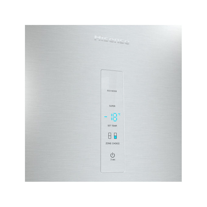 Hisense RB434N4BCB Frigorifero Combinato 331 L 200 cm Classe B 35 dB Total No Frost Multi Airflow Inverter colore Grigio Acciaio Inox