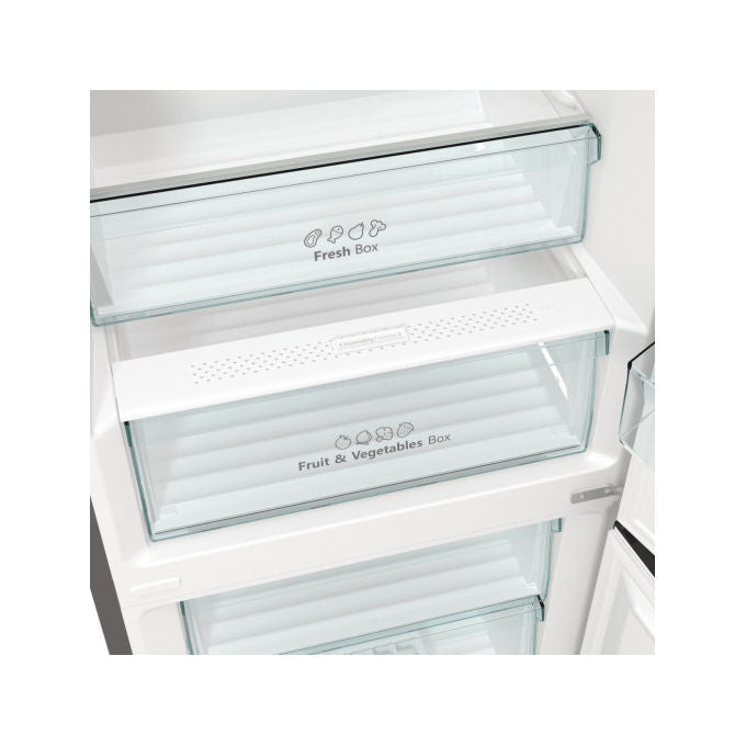 Hisense RB434N4BCB Frigorifero Combinato 331 L 200 cm Classe B 35 dB Total No Frost Multi Airflow Inverter colore Grigio Acciaio Inox