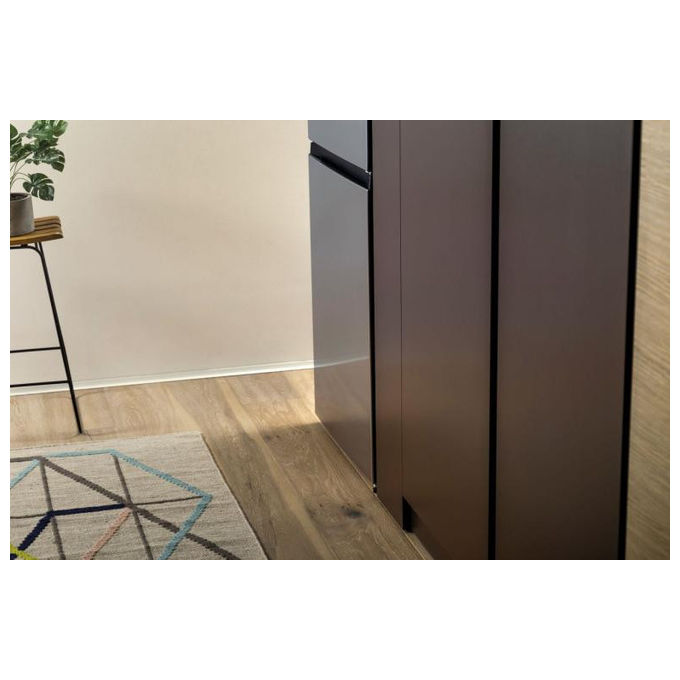 Hisense RB434N4BCB Frigorifero Combinato 331 L 200 cm Classe B 35 dB Total No Frost Multi Airflow Inverter colore Grigio Acciaio Inox