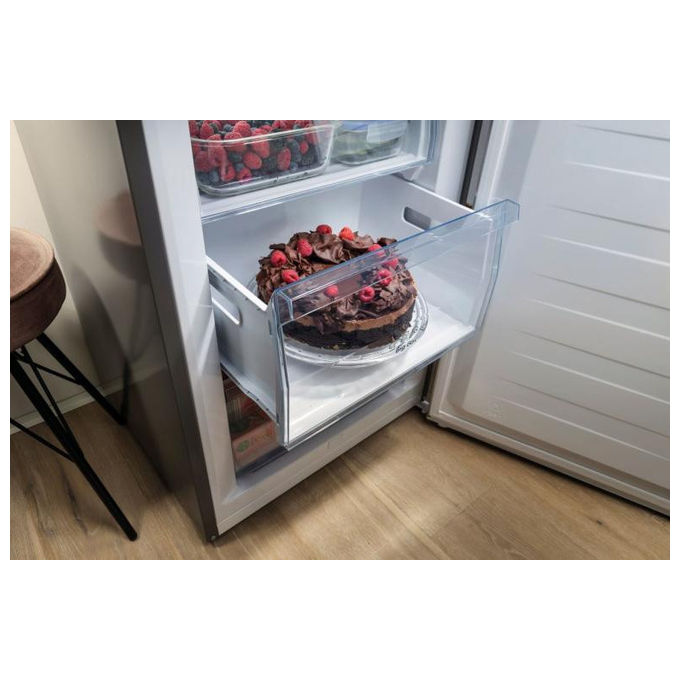 Hisense RB434N4BCB Frigorifero Combinato 331 L 200 cm Classe B 35 dB Total No Frost Multi Airflow Inverter colore Grigio Acciaio Inox
