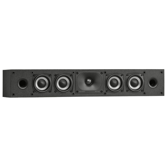 Polk Audio MXT35 Monitor XT35 Diffusore Canale Centrale Hi-Res Dolby Atmos DTS:X 4x3'' 87 dB 4 Ohm colore Nero