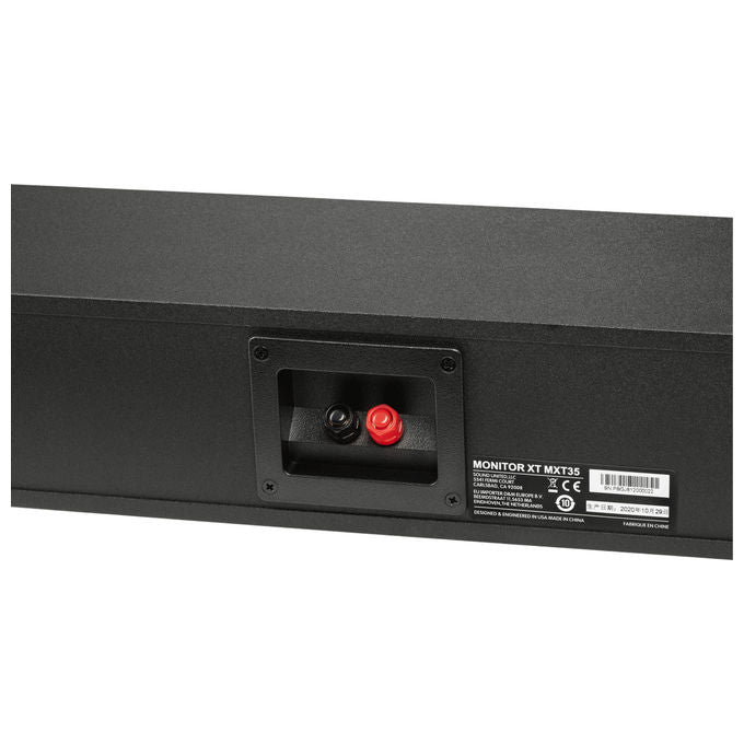 Polk Audio MXT35 Monitor XT35 Diffusore Canale Centrale Hi-Res Dolby Atmos DTS:X 4x3'' 87 dB 4 Ohm colore Nero