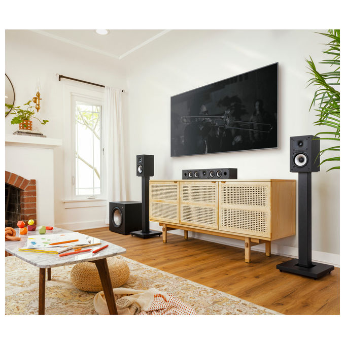 Polk Audio MXT35 Monitor XT35 Diffusore Canale Centrale Hi-Res Dolby Atmos DTS:X 4x3'' 87 dB 4 Ohm colore Nero