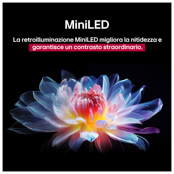 LG 65QNED93A6A QNED Evo Smart TV 65'' 4K Ultra HD Mini LED 120Hz Dolby Vision Dolby Atmos Wi-Fi 6 colore Nero