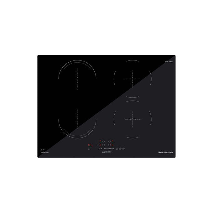 Glem Gas GTI741BSL Piano Cottura a Induzione 70 cm Nero