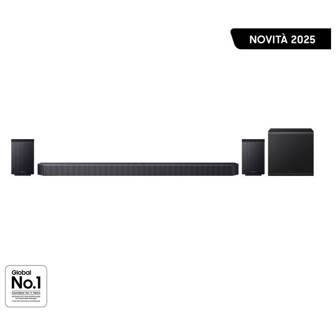 Samsung HW-Q930F-ZF Soundbar 9.1.4 Canali Dolby Atmos Wireless 580 W Subwoofer Attivo Wireless Q-Symphony HDMI eARC colore Nero