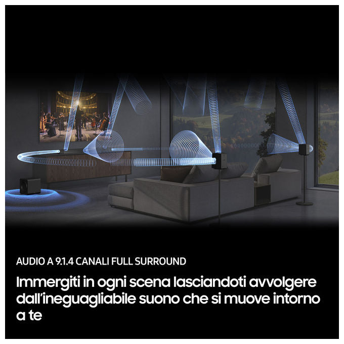 Samsung HW-Q930F-ZF Soundbar 9.1.4 Canali Dolby Atmos Wireless 580 W Subwoofer Attivo Wireless Q-Symphony HDMI eARC colore Nero