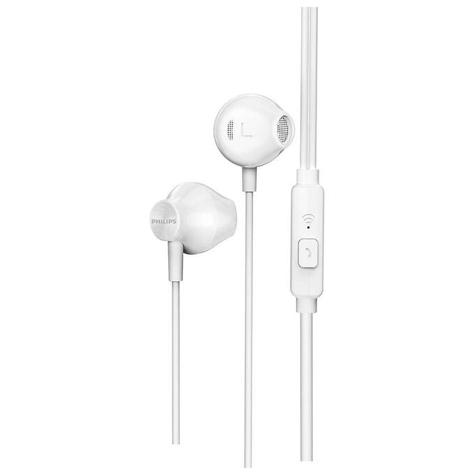 Philips TAUE101WT Auricolari In-Ear Cablati Bianchi con Microfono