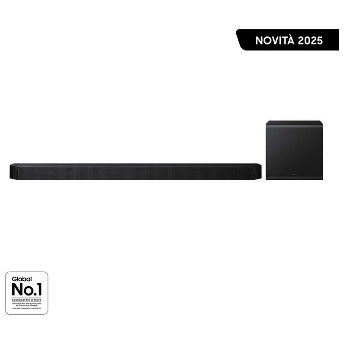 Samsung HW-QS700F-ZF Soundbar 3.1.2 canali Dolby Atmos Wireless 345W Q-Symphony SpaceFit Sound colore Nero