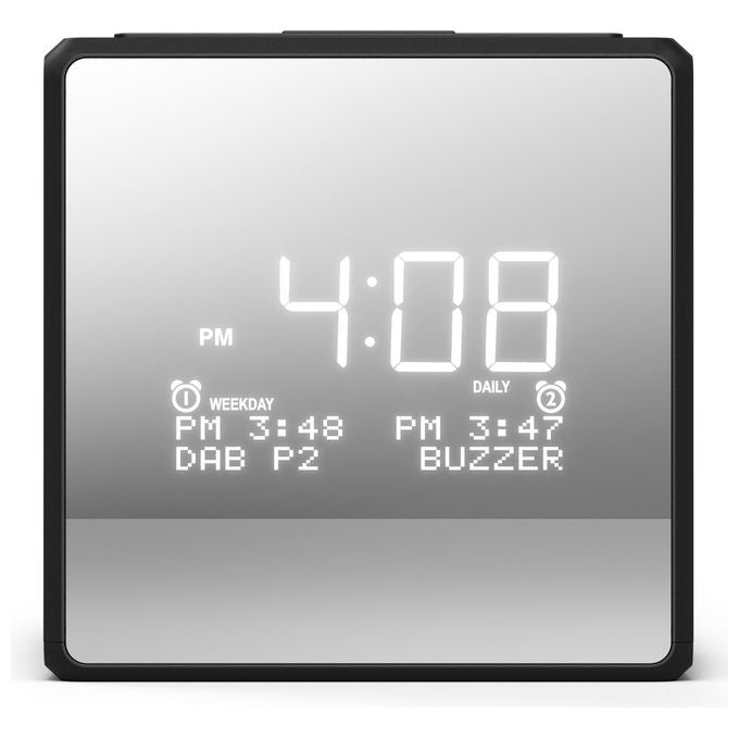 Philips TAR4600-10 Radiosveglia Digitale DAB+ FM Display LCD Doppia Sveglia Porta USB-C colore Nero