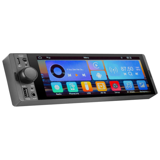 Trevi MDV 6370 DAB Autoradio 2 DIN Touchscreen 6.6'' DAB+ FM RDS 160W Android Auto Apple CarPlay Wireless colore Nero