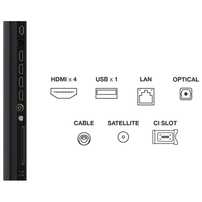 TCL 98C79K Serie C79K Smart TV QD-Mini LED 4K 98'' 144Hz Google TV Dolby Vision IQ Dolby Atmos Audio BandO colore Metallico