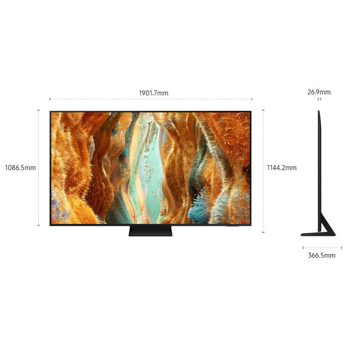 Samsung QE85QN70FAUXZT Neo QLED Smart TV 85'' 4K Mini LED Processore NQ4 AI Gen2 Motion Xcelerator 144Hz colore Nero
