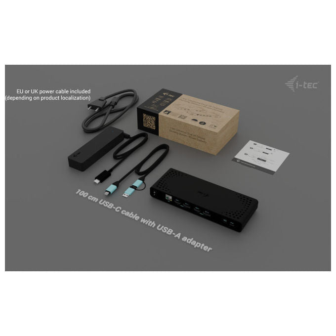 I-tec Docking Station Universale Dual 4K con Power Delivery 85W