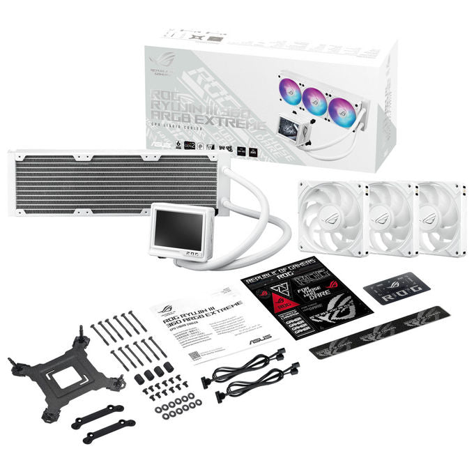 ASUS ROG Ryujin III 360 Extreme WHT, Raffreddatore a Liquido ARGB