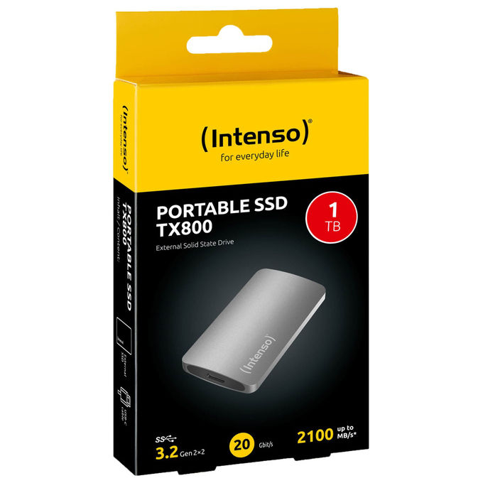 Intenso TX800 1TB Ssd Esterno Usb 3.2 Gen 2x2 Antracite