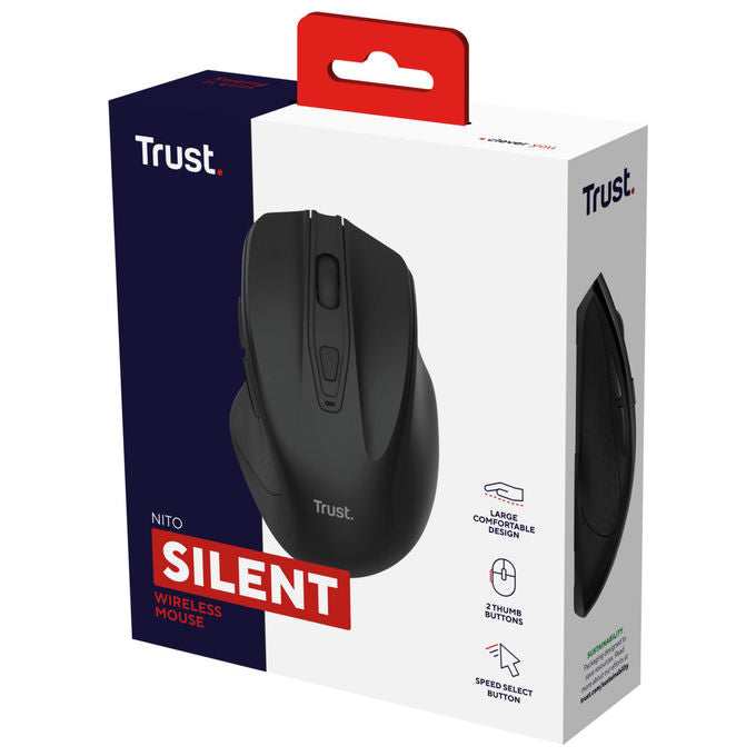Trust Mouse Wireless Ottico Nito Universale 2200 DPI Nero