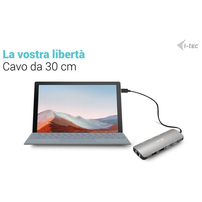 I-tec Docking Station USB-C Nano 2x Display con PD 100W