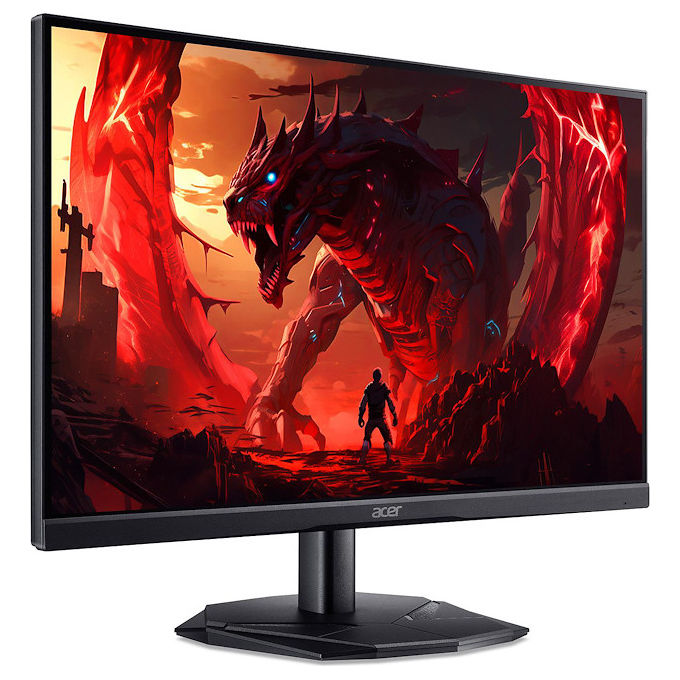 Acer KG241YP3BIP Nitro KG1 Monitor Gaming 23.8'' Full HD IPS 180Hz 0.5ms AMD FreeSync Premium HDR10 colore Nero Rosso