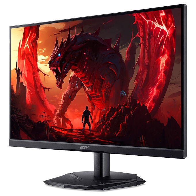 Acer KG241YP3BIP Nitro KG1 Monitor Gaming 23.8'' Full HD IPS 180Hz 0.5ms AMD FreeSync Premium HDR10 colore Nero Rosso
