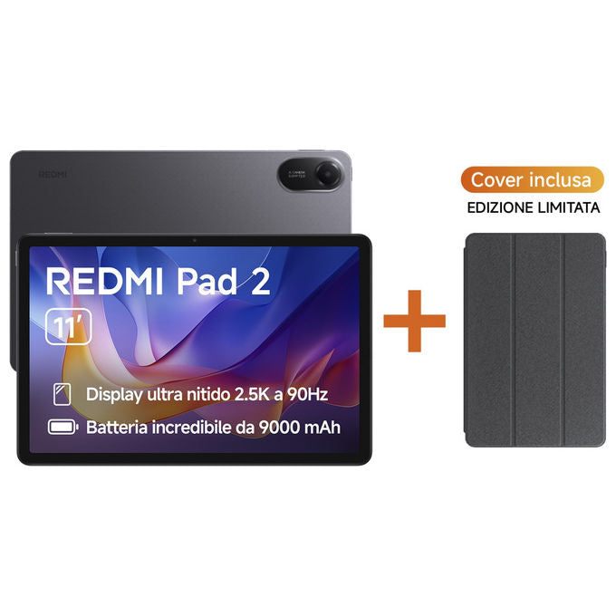 Xiaomi VHU5973EU Redmi Pad 2 Tablet Android 11'' 2.5K 8GB RAM 256GB WiFi 5 MediaTek G100-Ultra colore Graphite Gray