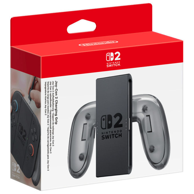 Nintendo Presa per Controller Joy-Con Ricarica Switch 2 Nero Trasparente
