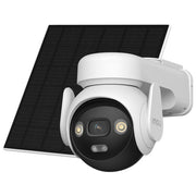 Imou IPC-B7ED-5M1TEA-EU FSP14 AOV PT Kit Telecamera da Esterno 4G Wi-Fi 5MP 3K PTZ Batteria 10000mAh Pannello Solare 5W IP66 SIM inclusa colore Bianco