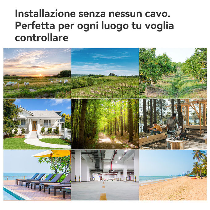 Imou IPC-B7ED-5M1TEA-EU FSP14 AOV PT Kit Telecamera da Esterno 4G Wi-Fi 5MP 3K PTZ Batteria 10000mAh Pannello Solare 5W IP66 SIM inclusa colore Bianco