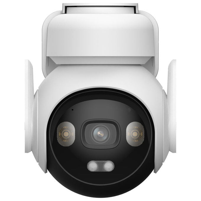 Imou IPC-B7ED-5M1TEA-EU FSP14 AOV PT Kit Telecamera da Esterno 4G Wi-Fi 5MP 3K PTZ Batteria 10000mAh Pannello Solare 5W IP66 SIM inclusa colore Bianco