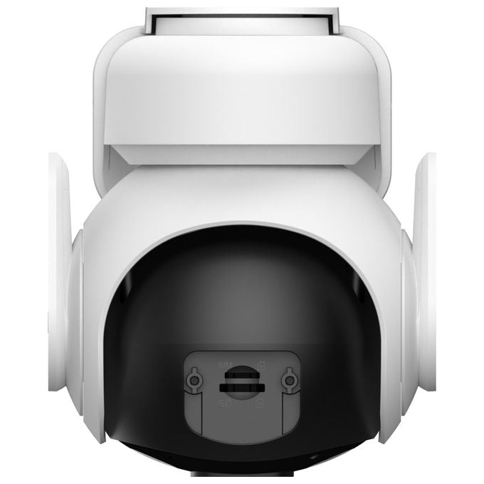 Imou IPC-B7ED-5M1TEA-EU FSP14 AOV PT Kit Telecamera da Esterno 4G Wi-Fi 5MP 3K PTZ Batteria 10000mAh Pannello Solare 5W IP66 SIM inclusa colore Bianco