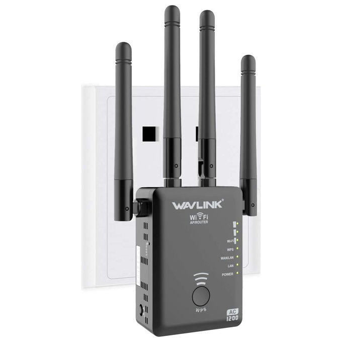 Strong REPEATER 1200 WIFI5 Ripetitore WiFi Dual Band AC1200 Mbps 4 Antenne Porta Ethernet Access Point colore Bianco