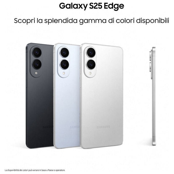 Samsung Galaxy S25 Edge, Smartphone AI 256GB Titanium Silver