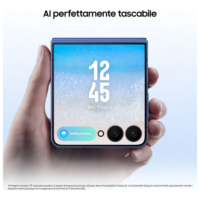 Samsung Galaxy Z Flip7 AI 12GB 512GB Display AMOLED Nero