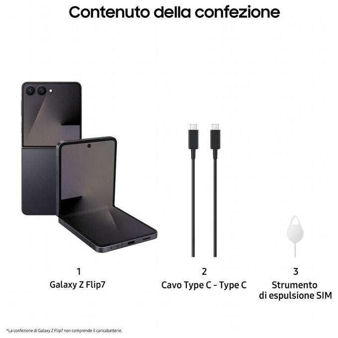 Samsung Galaxy Z Flip7 AI 12GB 512GB Display AMOLED Nero