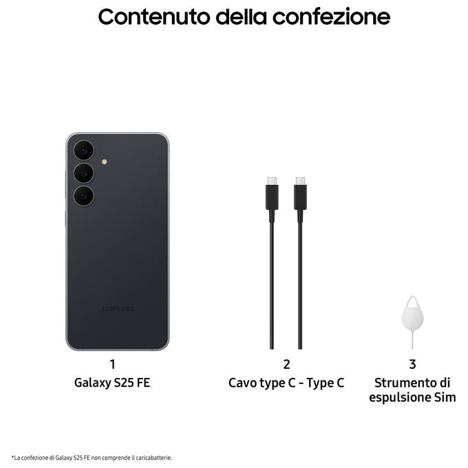 Samsung Galaxy S25 FE, Smartphone 256GB 8GB RAM Jetblack