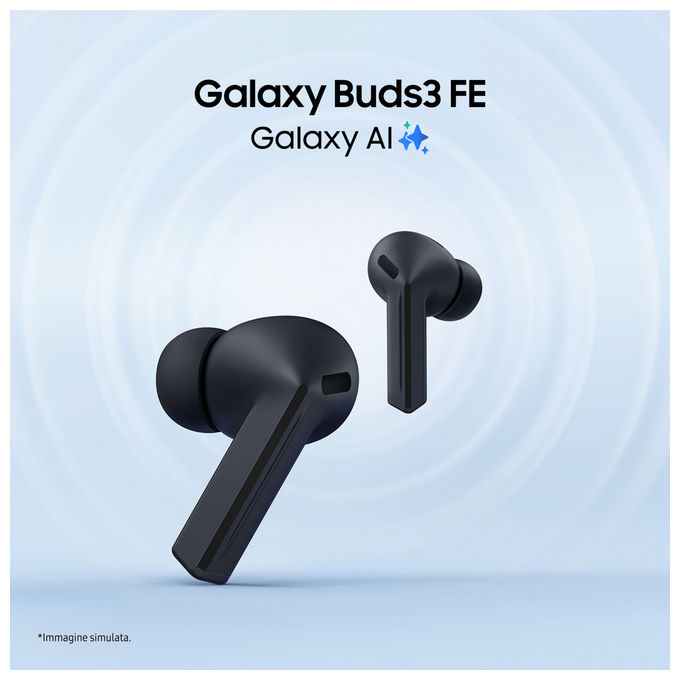 Samsung SM-R420NZKAITV Galaxy Buds3 FE Auricolari Wireless In-ear TWS ANC Audio 360 Gemini AI IP54 Autonomia 30h colore Nero