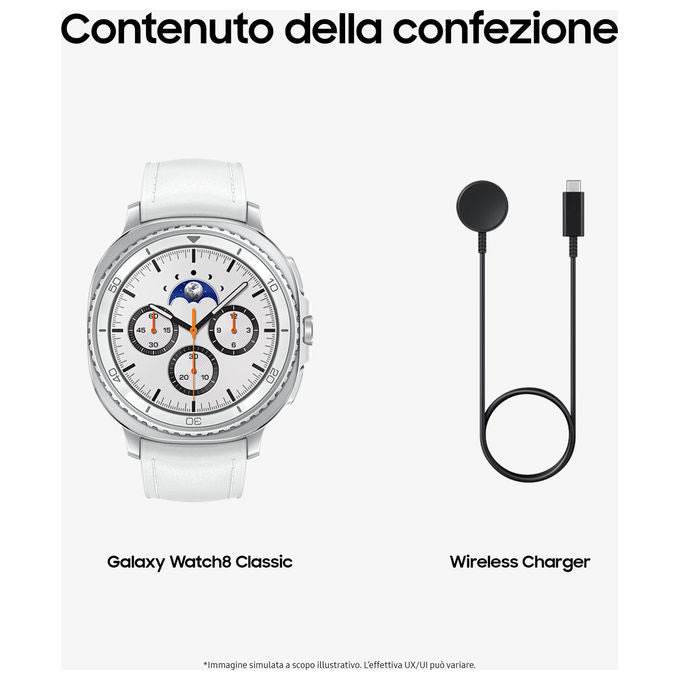 Samsung Galaxy Watch8 Classic 46mm Bianco Smartwatch AI