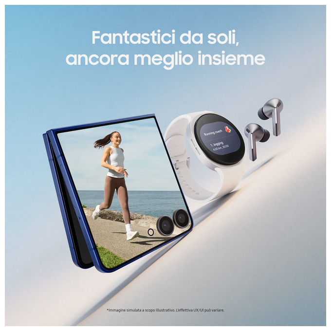 Samsung SM-L320NZSAITV Galaxy Watch8 Smartwatch 40mm Bluetooth AMOLED Galaxy AI Monitoraggio Salute e Sonno colore Argento