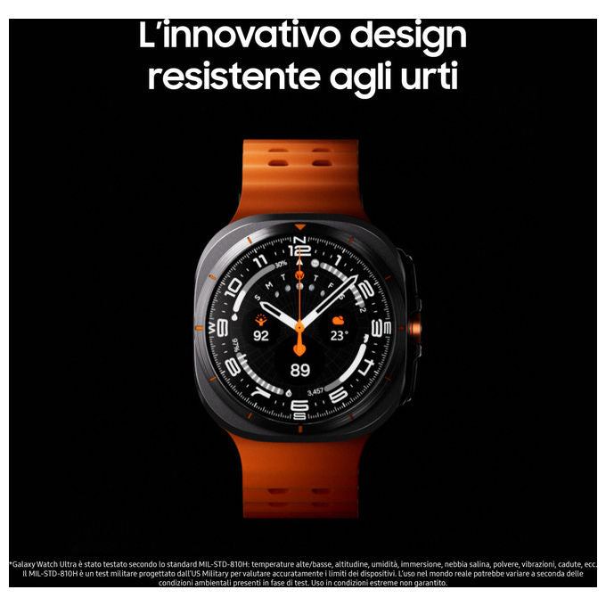 Samsung SM-L705FZB2ITV Galaxy Watch Ultra 2025 Smartwatch 47mm LTE Super AMOLED 590 mAh 2 GB 64 GB Wear OS colore Blu Titanio