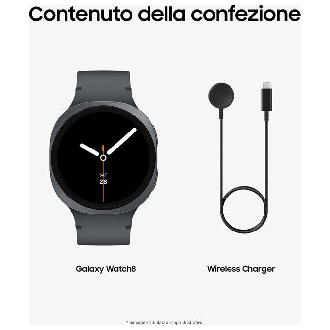 Samsung Galaxy Watch8 44mm Grigio Scuro Smartwatch