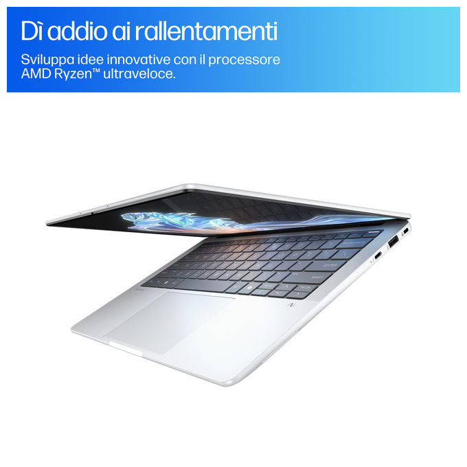 HP B68YVET EliteBook X G1a Notebook 14'' OLED Touch AMD Ryzen AI 7 PRO 360 32GB RAM 1TB SSD NVMe Wi-Fi 7 Windows 11 Pro colore Argento