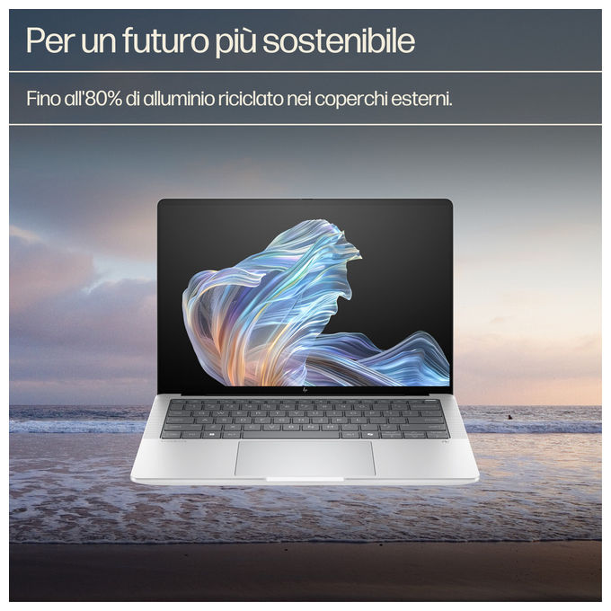 HP B68YVET EliteBook X G1a Notebook 14'' OLED Touch AMD Ryzen AI 7 PRO 360 32GB RAM 1TB SSD NVMe Wi-Fi 7 Windows 11 Pro colore Argento