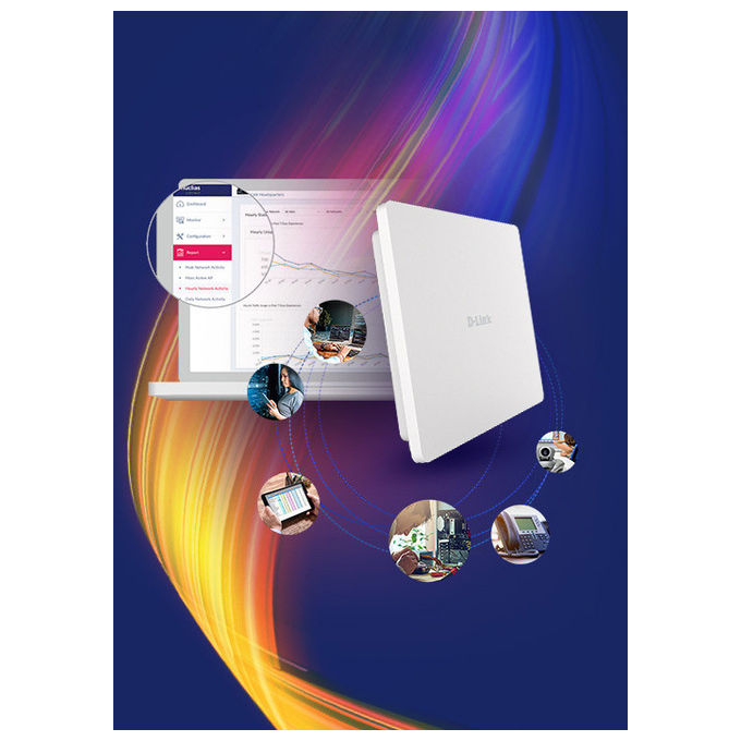 D-Link DAP-X3060OU Punto Accesso Wireless 3000 Mbps Bianco PoE